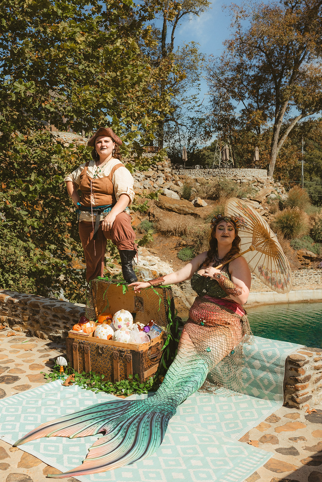 Renaissance festival characters for a wedding at Ancient Lore Village in Tennessee