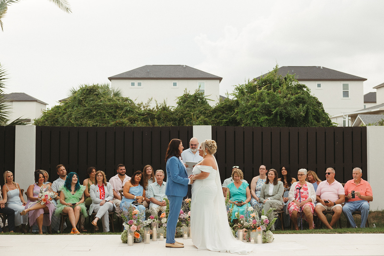 A wedding ceremony from a Florida beach wedding
