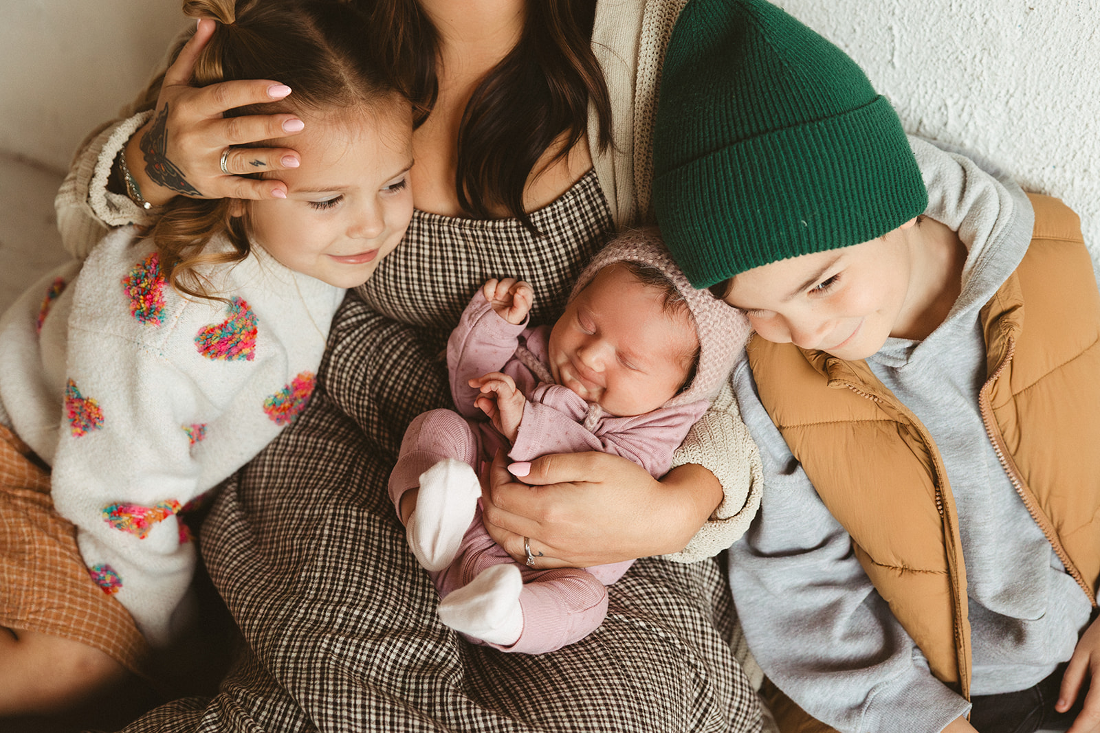 A family photo showing off family photo outfits